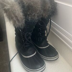 Sorel Black Joan Of Arctic Snow Boots